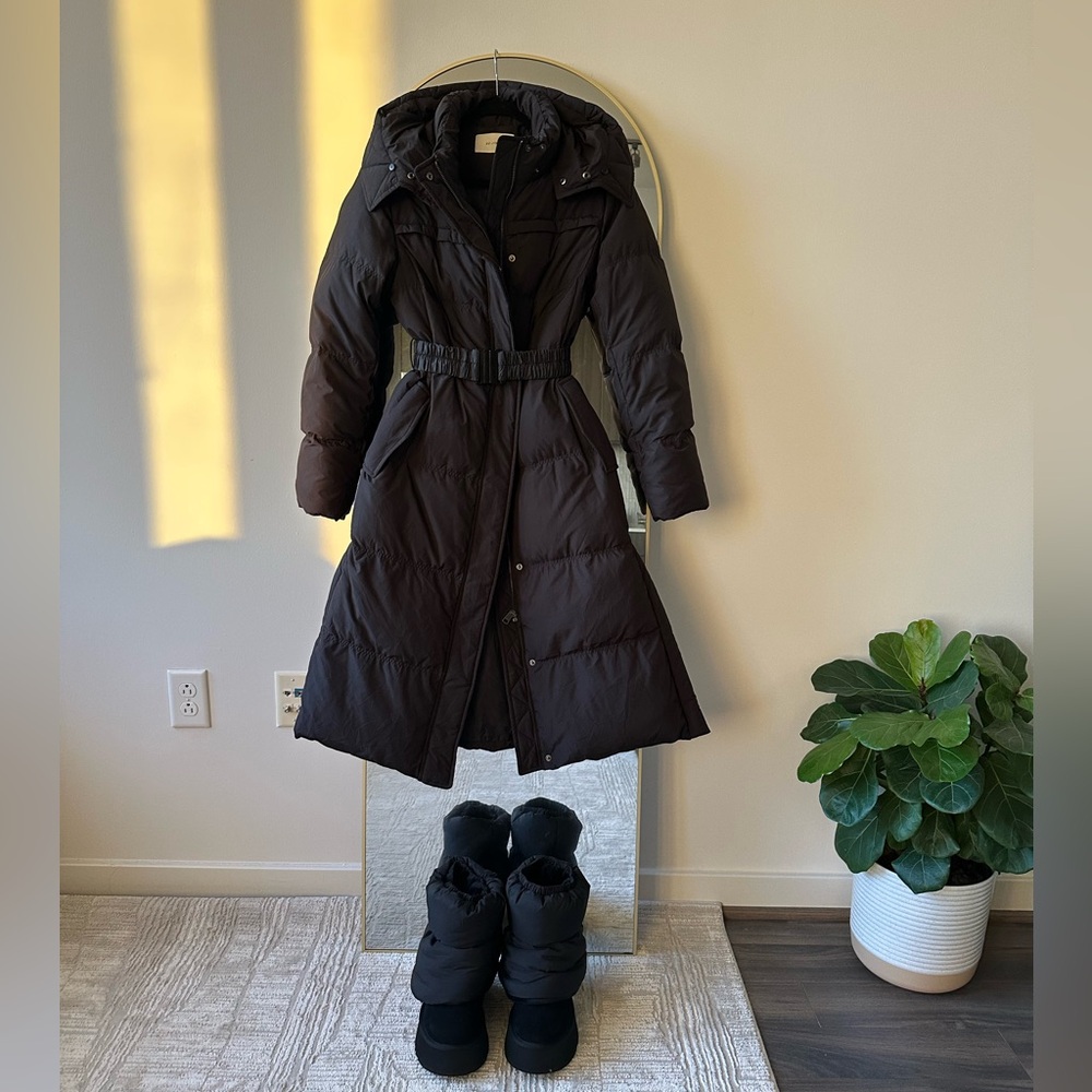Black Long Puffer Coat